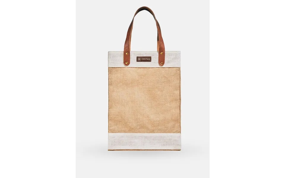 Jute Tall Tote Color Cream
