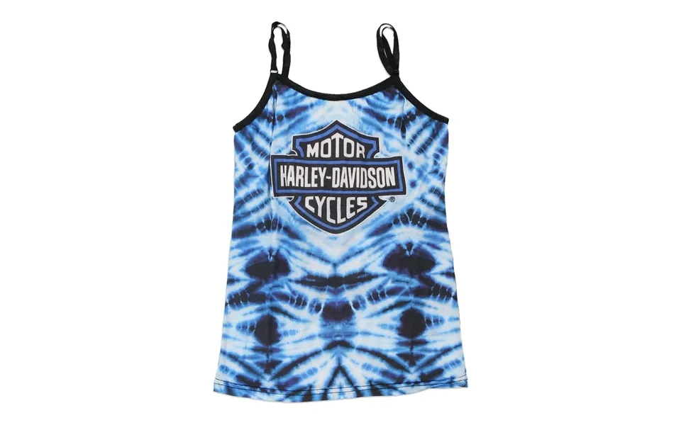 Kauai, Hawaii Harley Davidson Tie-dye Vest - Medium Blue Cotton