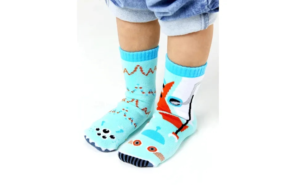 Kids Robot & Alien No Slip Socks Size Kids Small