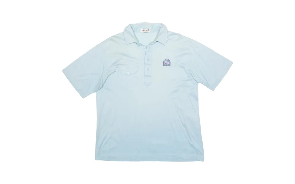 La Mode Mens Polo Shirt Blue 90s Xl