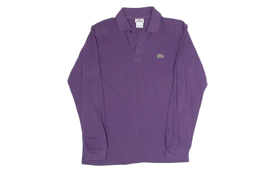Lacoste Mens Polo Shirt Purple Long Sleeve S