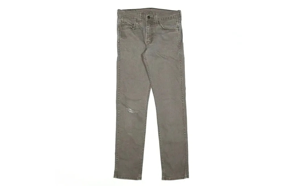 Levi's 511 Distressed Grey Denim Slim Straight Jeans Mens W30 L32