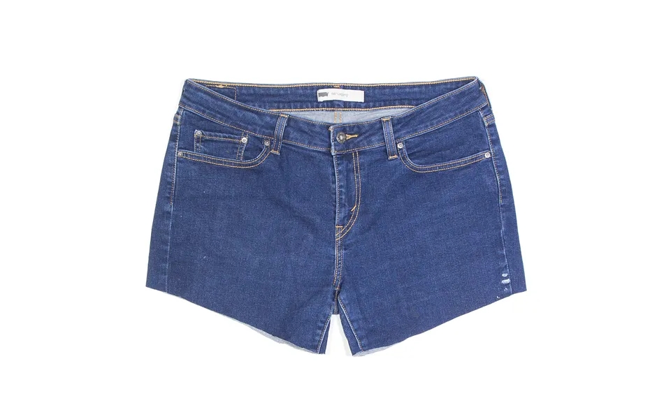 Levi's 535 Denim Blue Regular Cut-off Shorts Womens M W32