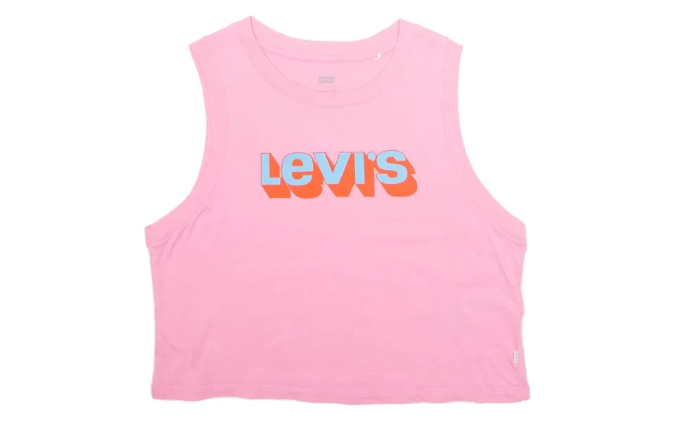 Levi's Cropped Womens Vest Pink Sleeveless S