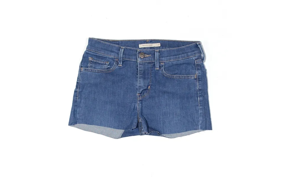 Levi's Cut Off Skinny Blue Slim Denim Shorts Womens Xs W27