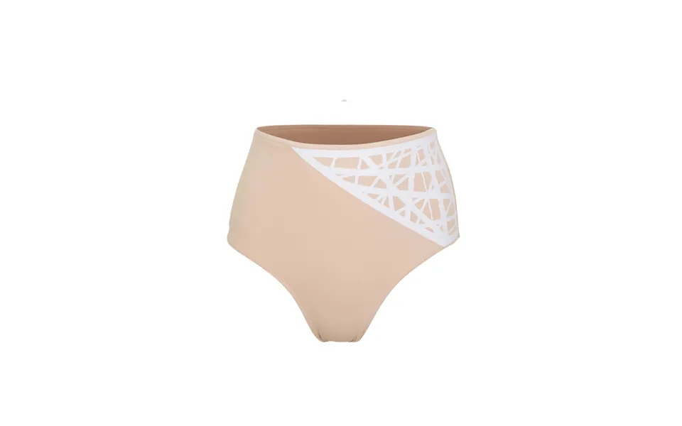 Lillian High Waisted Bikini Bottom In Camel Size Large