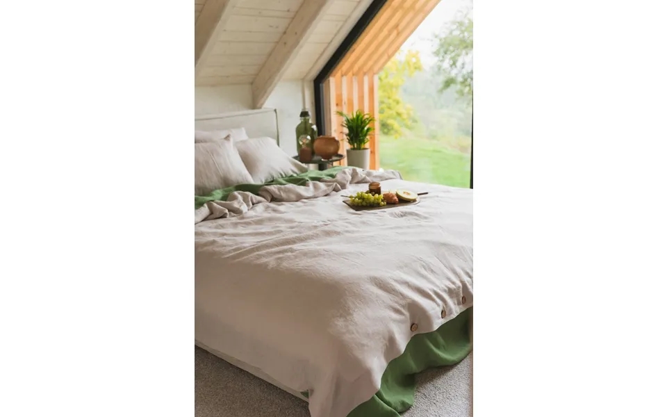 Linen Duvet Cover In Cream Size Us Queen