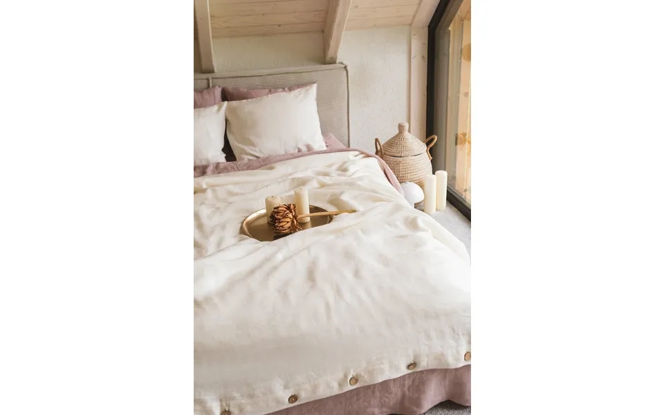 Linen Duvet Cover In White Size Us Queen