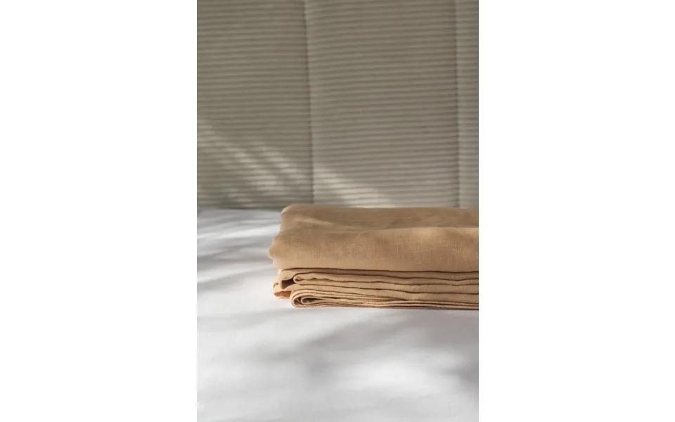 Linen Flat Sheet In Mustard Size Au Single