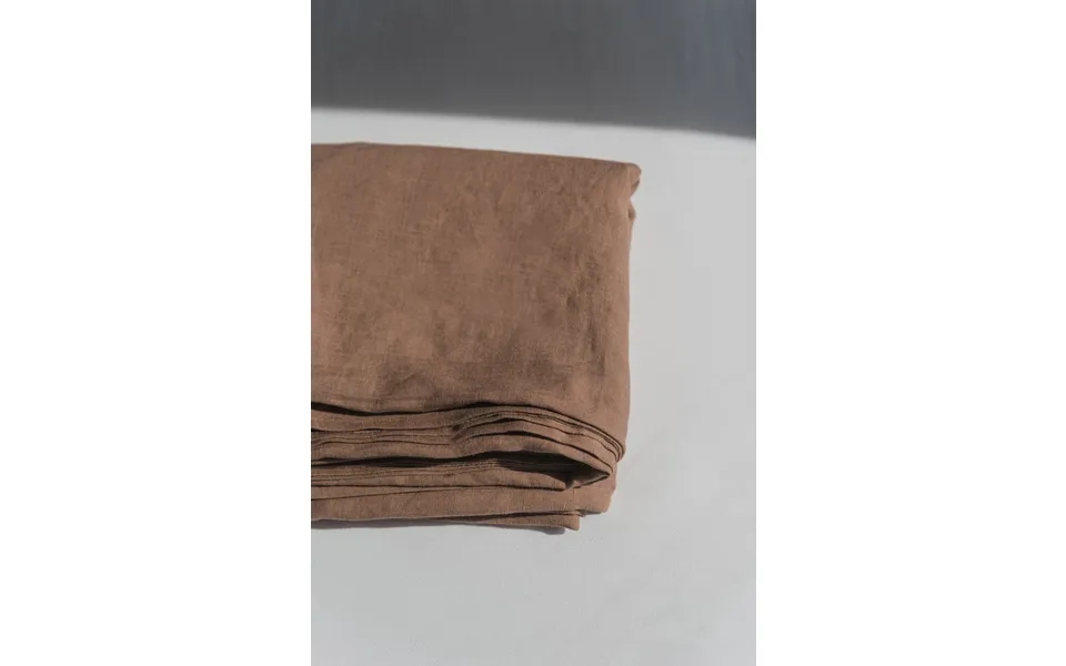 Linen Flat Sheet In Rosy Brown Size Eu Single