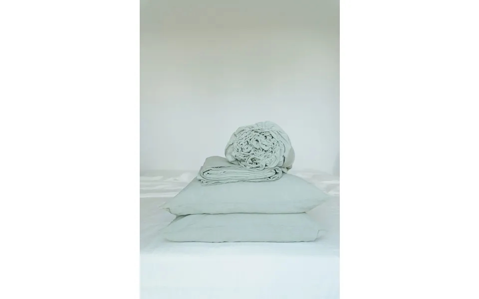 Linen Sheets Set In Sage Green Size Us Cal.king King Pillowcases