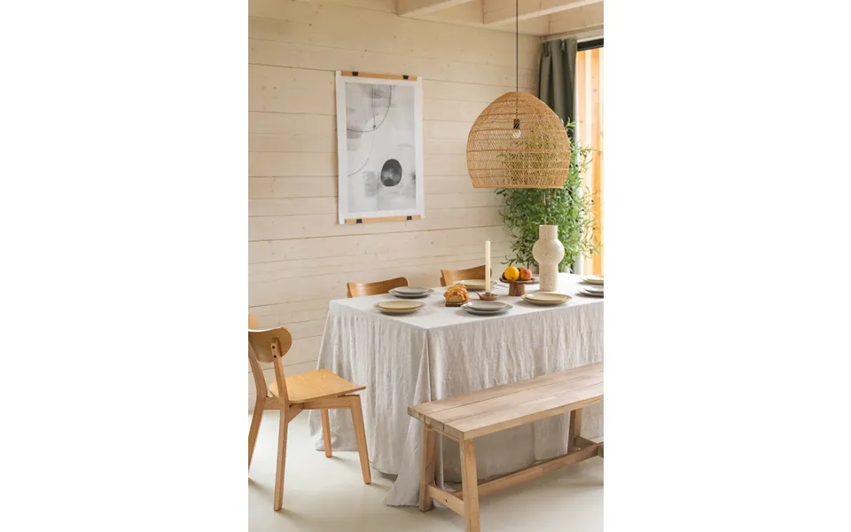 Linen Tablecloth In Cream Size 92x92 235x235 Cm