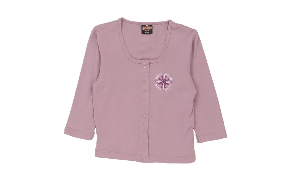 Loma Linda Ca Harley Davidson Long Sleeve T-shirt - Large Purple Cotton