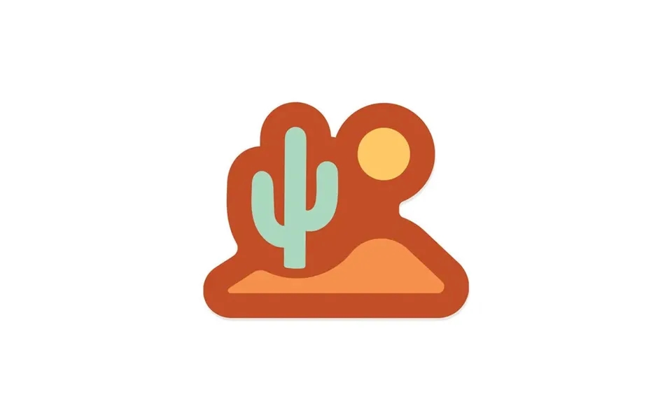Lone Cactus Sticker