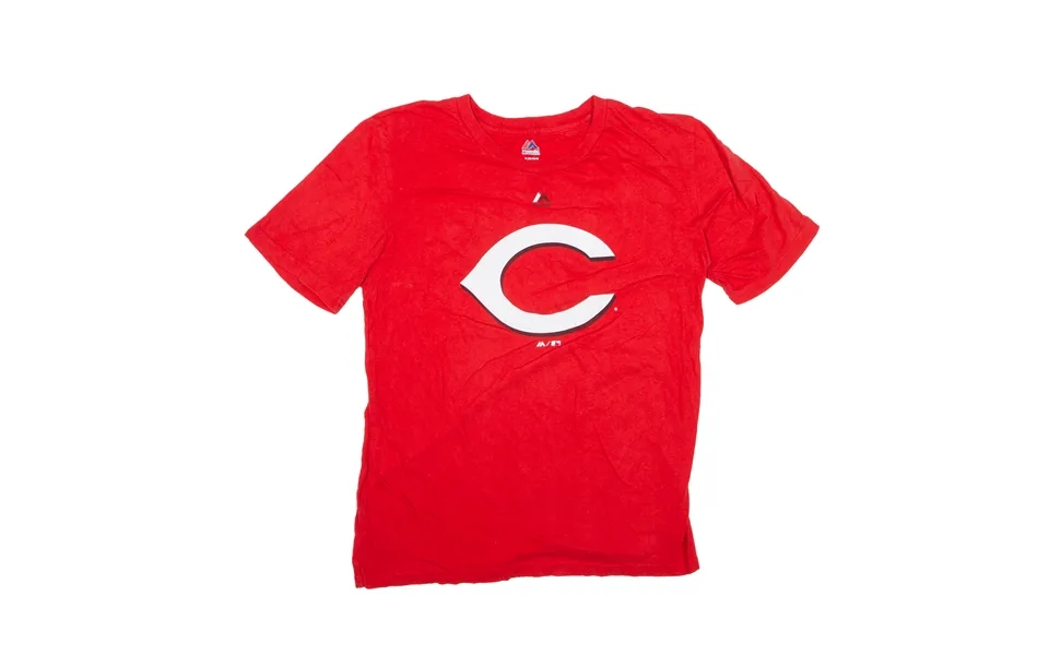 Majestic Mlb Cincinnati Reds Baseball T-shirt Red Usa Short Sleeve Boys Xl