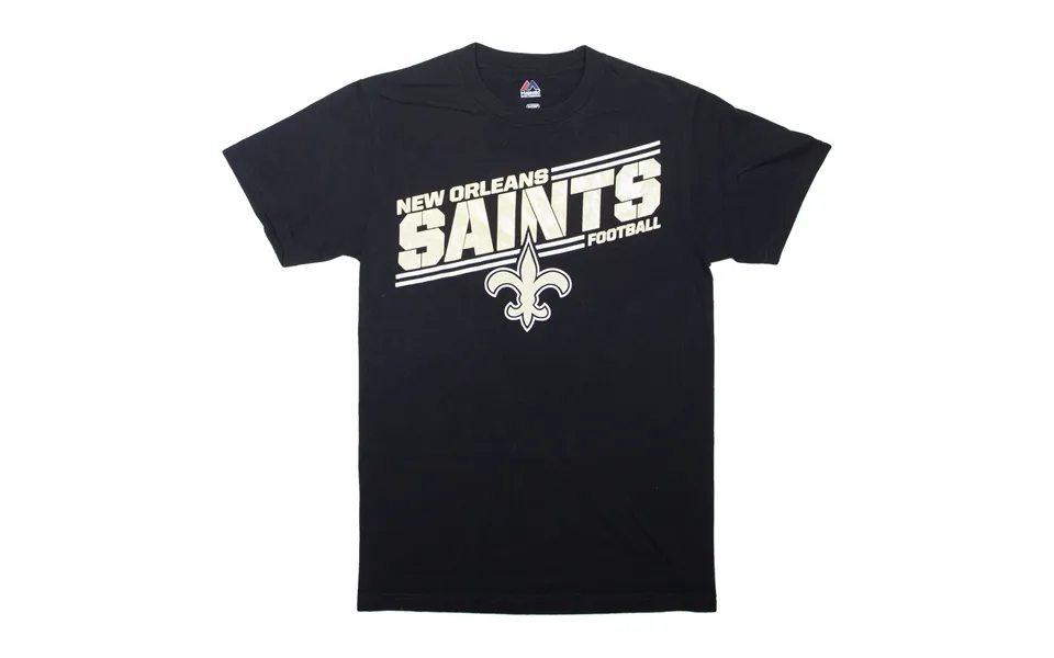 Majestic New Orleans Saints Usa T-shirt Black Short Sleeve Mens S