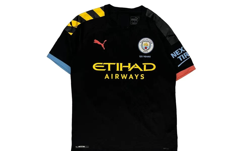 Manchester City Puma Football Shirt - Small Black Polyester