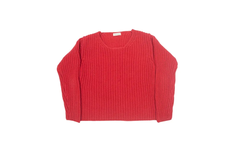 Mansur Gavriel Heavy Knit Jumper Red Chunky Knit Womens S