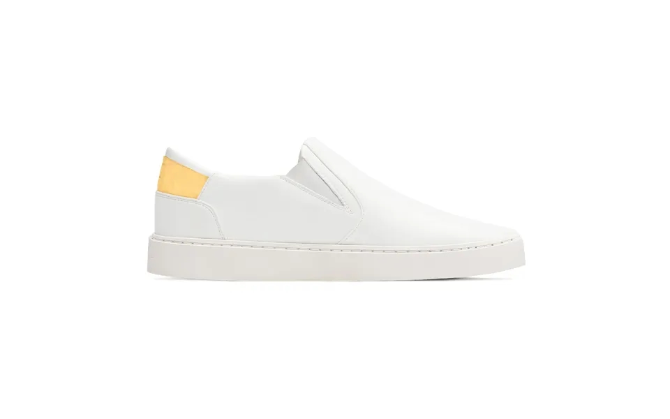 Men's Slip On White-starstruck Yellow Size 10.5