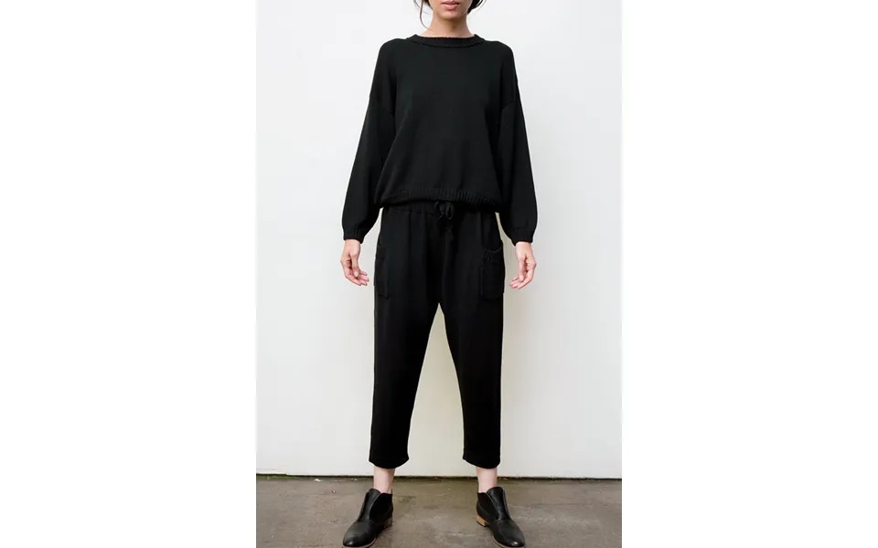 Mimi Hand Knit Suit - Black Size Large