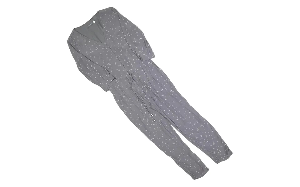 Mint Velvet Womens Grey Playsuit Star Print Long Sleeve Uk 10 Polyester Blend