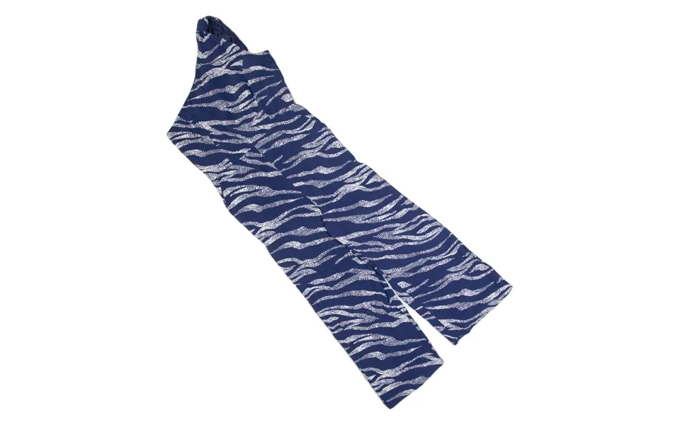 Mint Velvet Womens Jumpsuit Blue Animal Print Wide-leg Uk 10