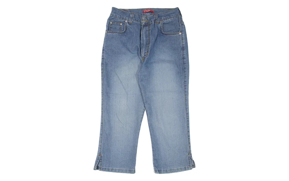 Miss Sixty Cropped Womens Jeans Blue Regular Straight Stone Wash W26 L20