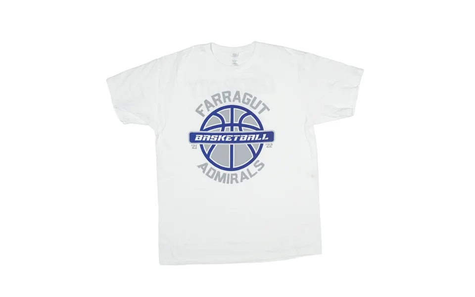 M&o Gold Farragut Admirals Basketball Usa T-shirt White Short Sleeve Mens L