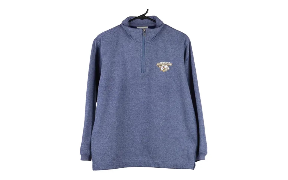 Nashville Predators Lee Sport 1 4 Zip - Small Blue Cotton Blend
