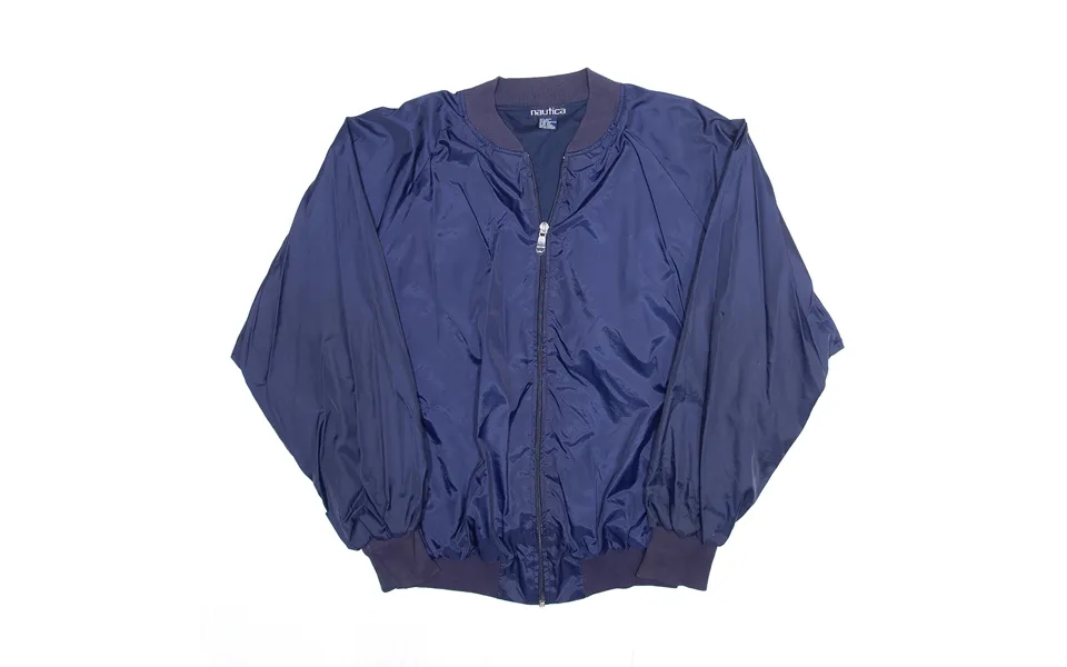 Nautica Blue Nylon Lightweight Bomber Jacket Mens Xl