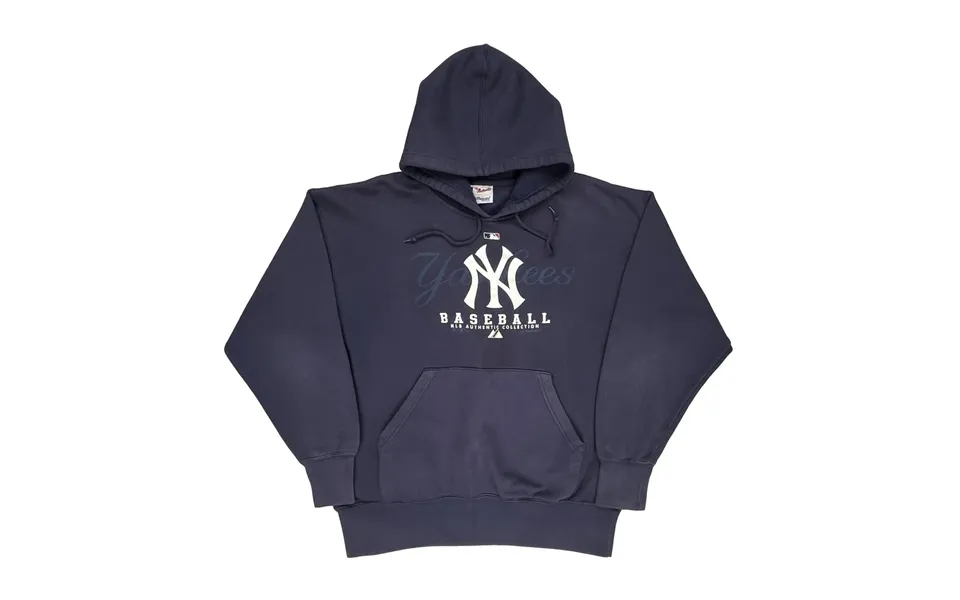 New York Yankees Majestic Mlb Hoodie - Xl Navy Cotton Blend Size X-large