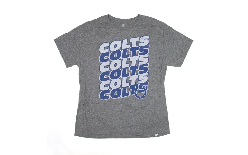 Nfl Indianapolis Colts Football Sports T-shirt Grey Usa Short Sleeve Mens Xl