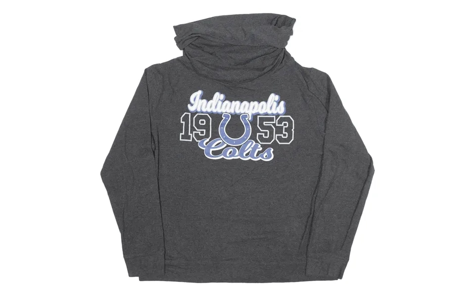 Nfl Indianapolis Colts Usa T-shirt Grey Roll Neck Long Sleeve Womens Xl