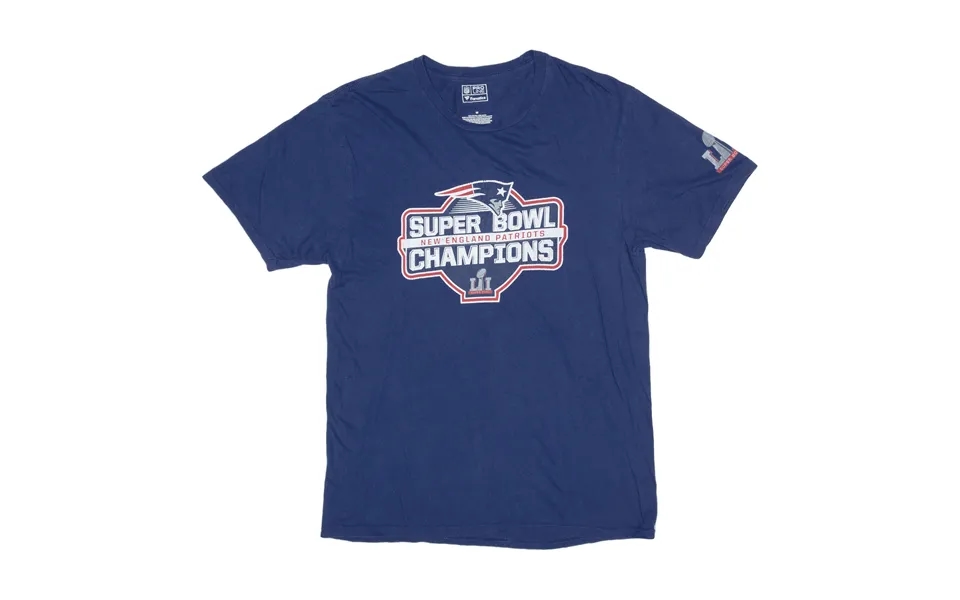 Nfl New England Patriots Super Bowl Champions Usa T-shirt Blue Short Sleeve Mens M