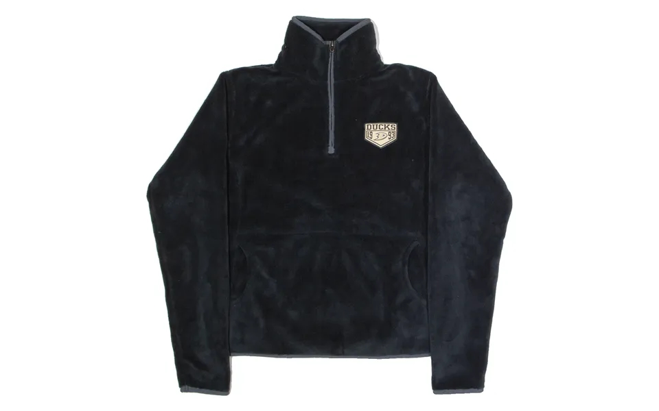 Nhl Womens Fleece Black 1 4 Zip L