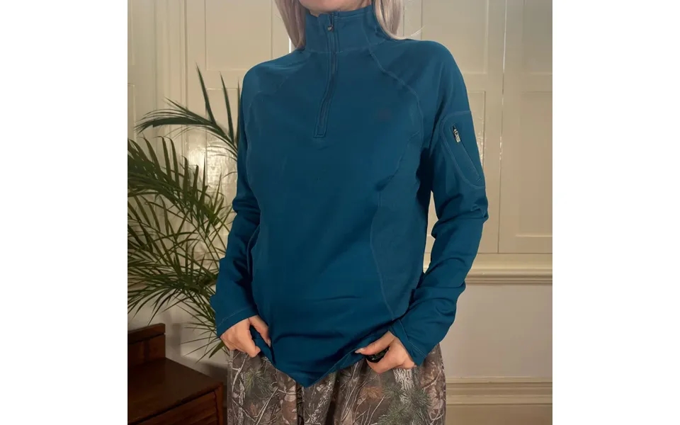 Nike Acg 1 4 Zip - Large Blue Polyester