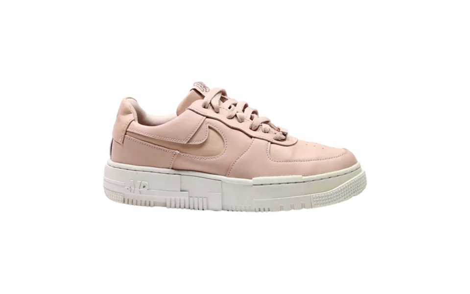 Nike Air Force 1 2020 Sneaker Trainers Beige Leather Womens Uk 5