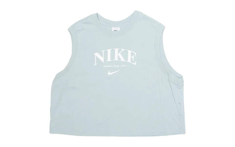 Nike Cropped Womens Vest Blue Sleeveless Xl