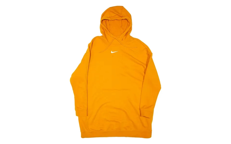 Nike Hooded Womens Jumper Dress Orange Long Sleeve Knee Length M
