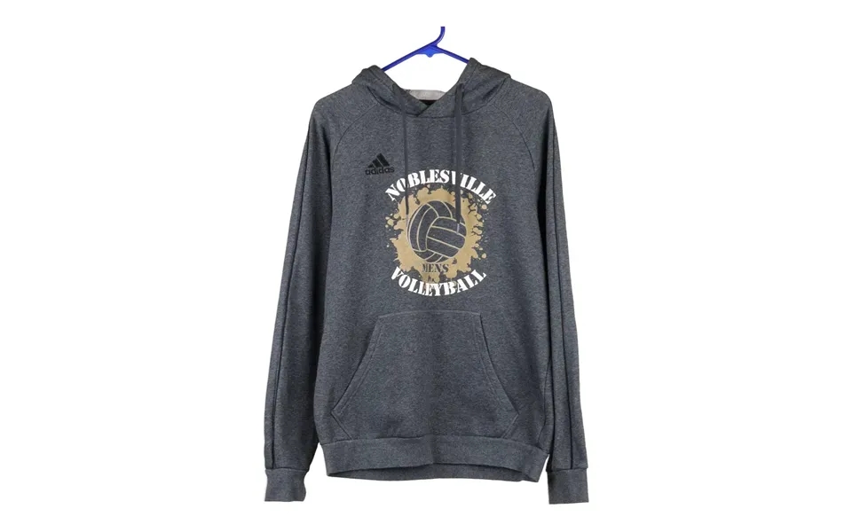Noblesville Volleyball Adidas Hoodie - Medium Grey Cotton Blend