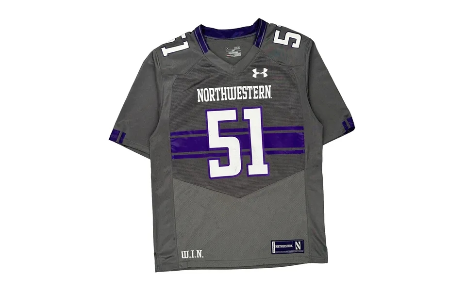 Northwestern Under Armour Jersey - Medium Grey Polyester