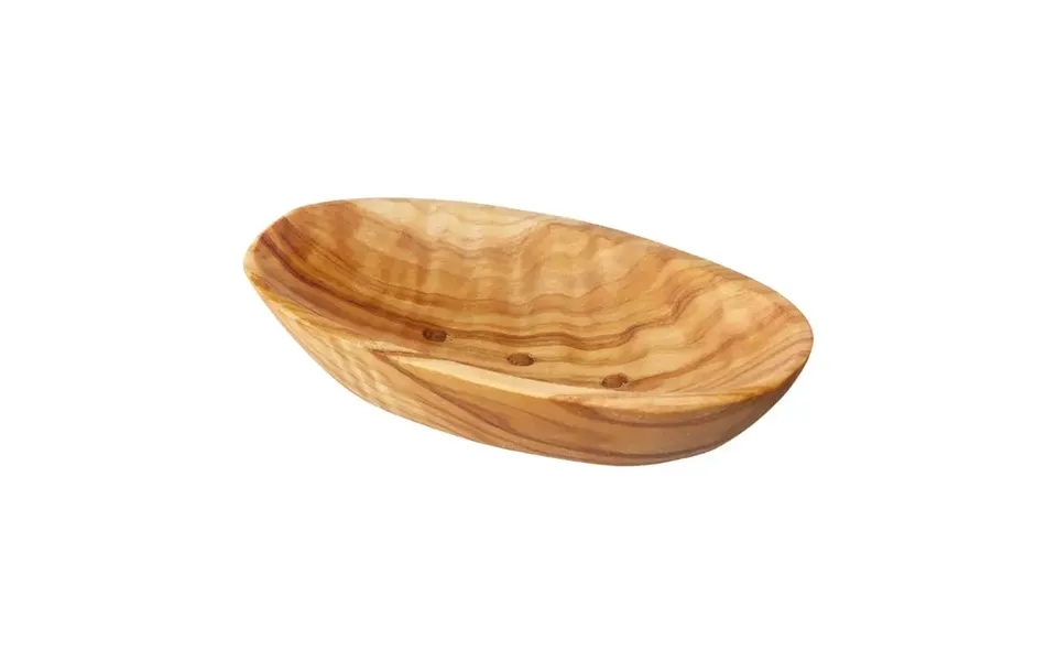 Olive Wood Soap Dish - Oval Size One Size