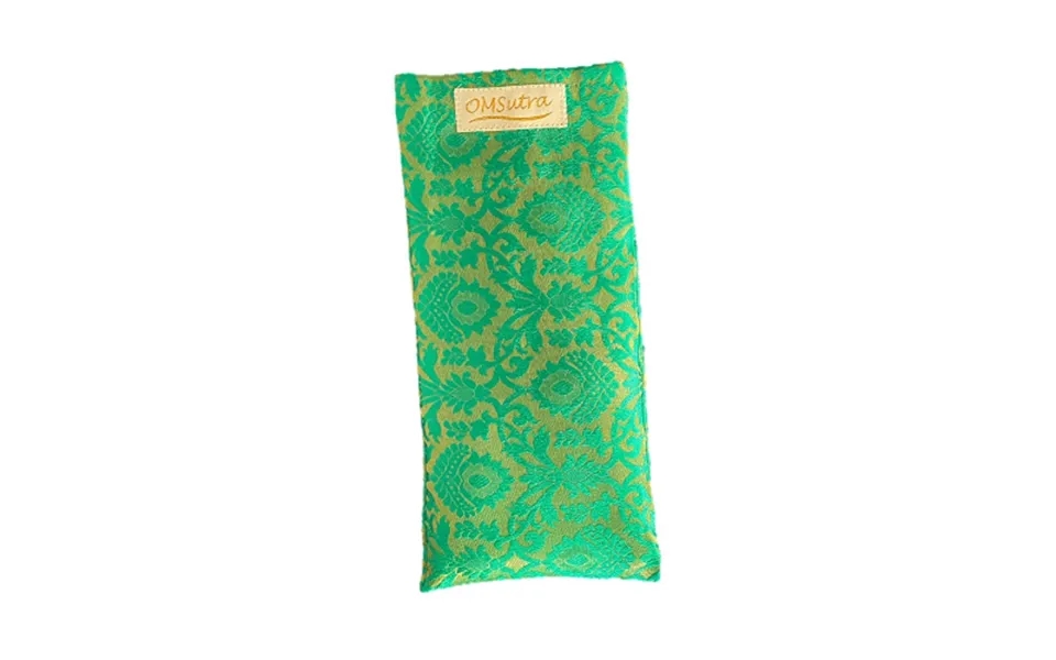 Omsutra Floral Silk Eye Pillow Color Green
