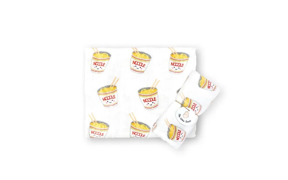 Organic Bamboo Blend Swaddle - Cup Noodles Design Ramen
