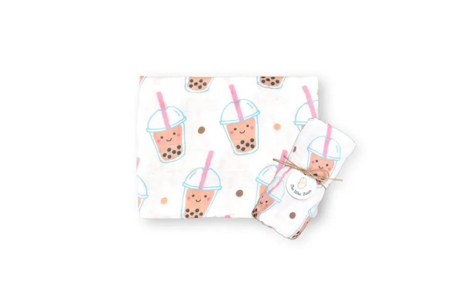 Organic Bamboo Blend Swaddle - Dim Sum Design Boba