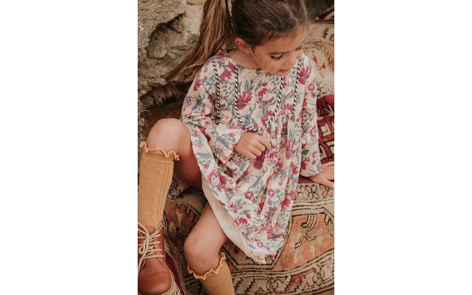 Organic Cotton Girl Dress - Butter Flower Size 2 Years