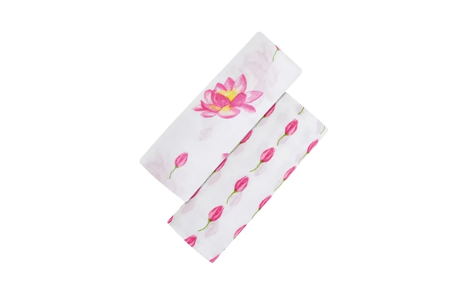 Organic Swaddle Set - Enchanted Garden Magical Lotus & Flower Bud