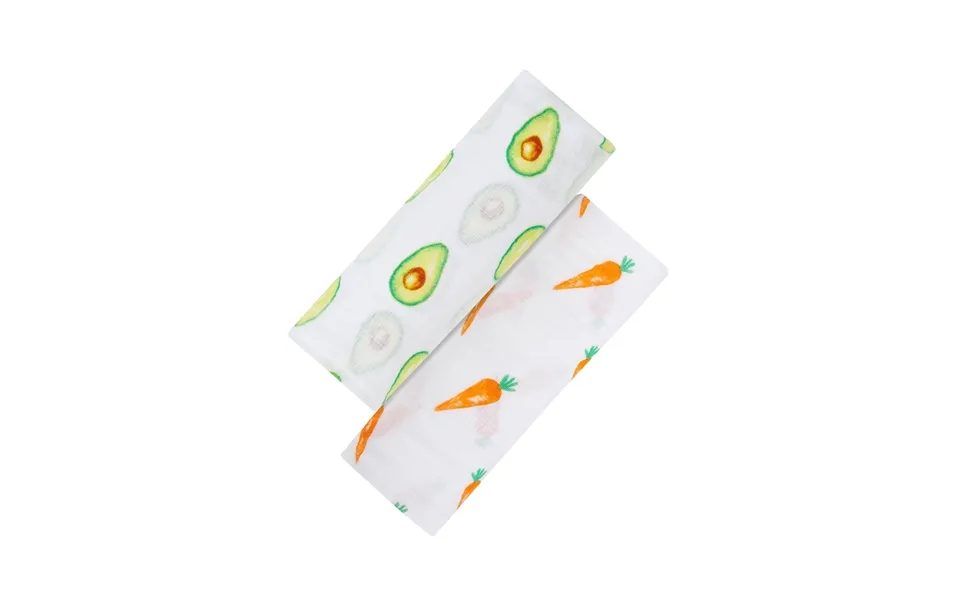 Organic Swaddle Set - First Foods Avocado & Carrot