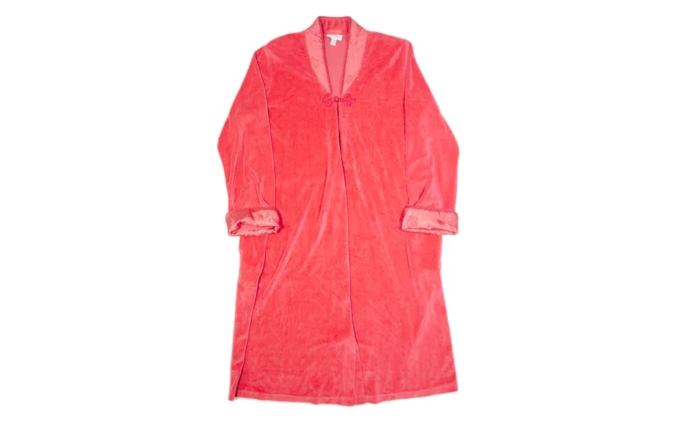 Peter Hahn Womens Day Dress Pink Velvet 90s Long Sleeve Long L