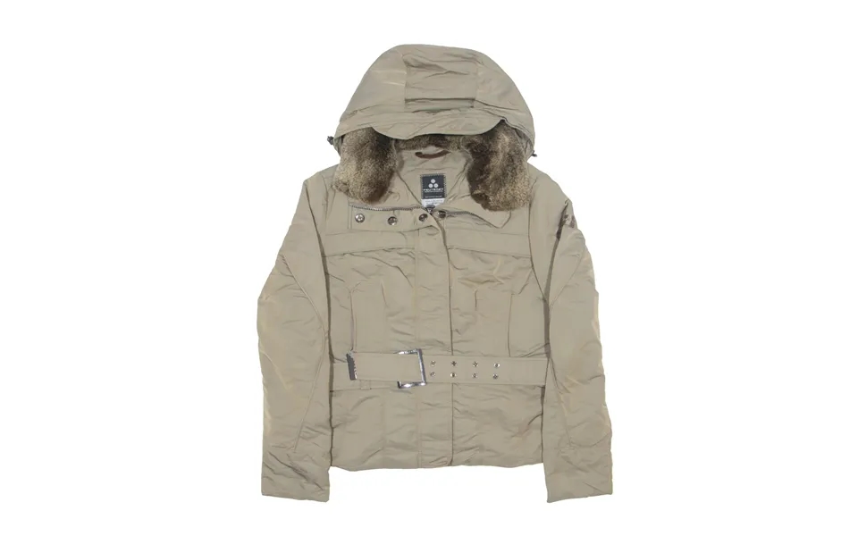 Peuterey Down Insulated Faux Fur Puffer Jacket Green Womens L